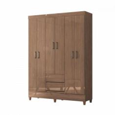 Guarda Roupa Casal Com Pés 6 Portas 2 Gavetas Jequitiba New Jequitiba 