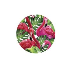 Sousplat Tropical Flamingos - NSW, 1 Peça, com base