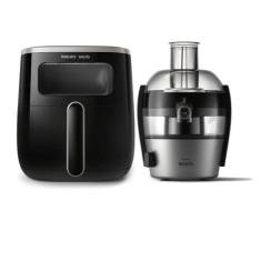 Fritadeira Airfryer Com Visor + Centrífuga Philips Walita