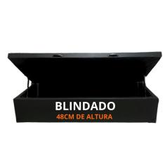 Cama baú Solteiro 088 x 188 Reforçada com 48cm de Altura - Exclusive
