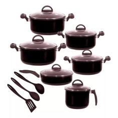 Jogo De Panelas De Cerâmica 9 Peças Royale Indução Cooktop