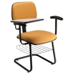 Cadeira Secretária Universitária com Braços Linha Square - Design Offi