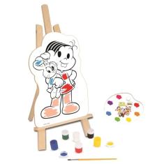 Nig Brinquedos Kit de Pintura Infantil com Cavalete Turma da Mônica