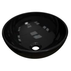 Cuba Pia de Apoio para Banheiro Redonda Bowl 30 C08 Preto - Mpozenato,