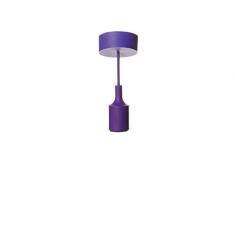LUMINARIA PENDENTE LINHA DECORATIVA FLEX COLOR ROXO E27