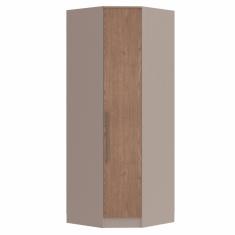 Guarda Roupa Modulado Canto Oblíquo 1 Porta Requinte+ Móveis Castro Duna Line/macadâmia