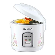 Panela Elétrica de Arroz Mondial Bianca Rice NPE-05 5 Xícaras 400W Antiaderente Branco 220V
