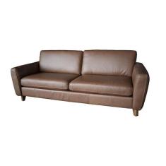 Sofá 3 Lugares Rússia Couro Mel - Mobly