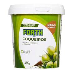 Forth Coqueiros, Adubo Floral, Floração, Fertilizante, Micronutrientes, NPK, Nutrição Balanceada, Balde, 400g