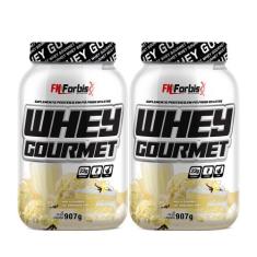 Kit 2X Whey Protein Gourmet 907g Pote - FN Forbis Nutrition, Único, Ba