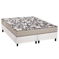 Cama Box Queen: Colchão Espuma Ortobom Physical Ultra Resistente + Bas