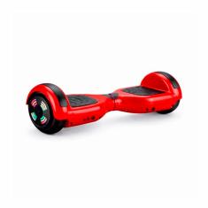 Hoverboard Skate Elétrico 6.5" com Led e Bluetooth Original Brinovar (Vermelho)
