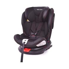 Cadeira Bebê Auto 0 a 36kg Isofix rotação 360º Baby Style Preto