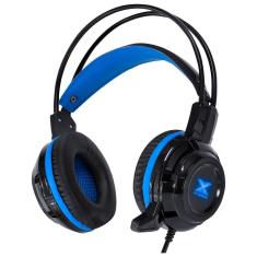 Headset Vx Gaming Taranis V2 P2 com Microfone Preto e Azul