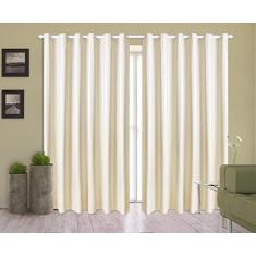 Cortina Corta Luz 3,00m X 1,80m 100% Blackout PVC Palha Para Sala Ou Quarto Para Varão Simples