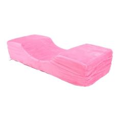 Travesseiro para Extensões de Cílios, Espuma de Memória, Veludo Em Formato de u, Travesseiro de Pescoço, Suporte Lateral, Bolsos Laterais para Salão de Beleza, Extensões de