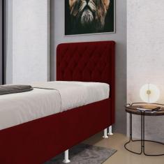 Cabeceira Bellatrix 90 para Cama de Solteiro Sued Vermelho Aradecor, V