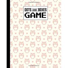Dots And Boxes Game: Owls Cartoon Dots And Boxes Game, A Classic Strategy Game - Large and Small Playing Squares - Big Book, Dot to Dot Grid, Game of ... Line, Pigs in a Pen, 120 Pages, size 8" x 10"