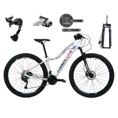 Bicicleta Aro 29 Absolute Hera Feminina Câmbios Shimano Alívio e Altus 27v Hidráulico Trava Guidão-Feminino