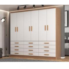 Guarda Roupa Casal 6 Portas 12 Gavetas New Mônaco Evidencia - Evidênci