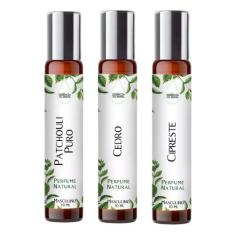Kit 3 Perfumes Spray 10ml - Notas Terrosas para Ele - Essência do Bras