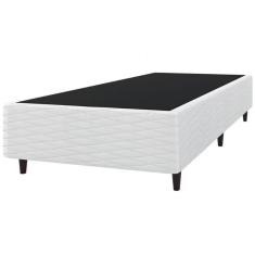 Base Box De Solteiro Umaflex New Itália Com Revestimento Em Jacquard 38x88x188cm Branco