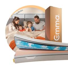 Colchão Solteiro Emma Duo Comfort – 10 anos de garantia, conforto de dupla face e suporte ideal para o seu corpo – 88x188cm.