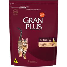 Ração Gran Plus Frango e Arroz para Gatos Adultos - 3 Kg