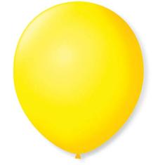 São Roque Balão para Decoração Redondo Número 9 Citrino, Amarillo, 50 balões