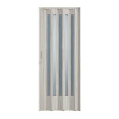 Porta Sanfonada PVC Plastporta 210x60cm Translucida BCF Pecan