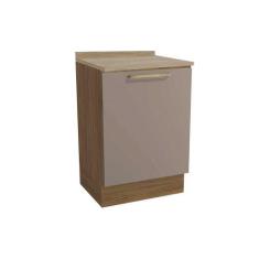 Gabinete de Cozinha Modulado Balcão Botanic M629 1 Porta c/Tampo 60cm 