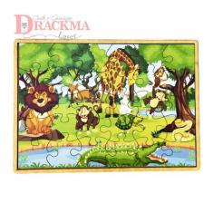 Quebra-cabeça Mdf Infantil Pedagógico Colorido - Drackma