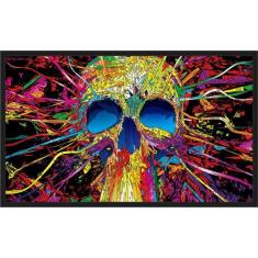 Quadro Decorativo Caveira Salas Quartos Decorações Com Moldura TT03 - 