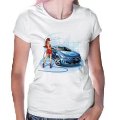 Baby Look Lava Jato Garota - Foca na Moda, Branco, M