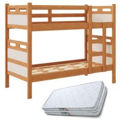 Beliche Barreto Solteiro com 2 Colchões D20 Dupla Face Alta Durabilida