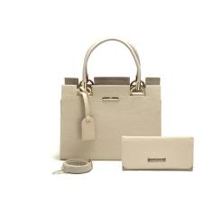 Bolsa Feminina Castelo Luxo Média Clássico Mão e Alça Acompanha Cartei