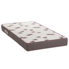 Colchão Solteiro Ortobom D 28 Light 14X 188X 78 cm Branco/Bordô, Solte