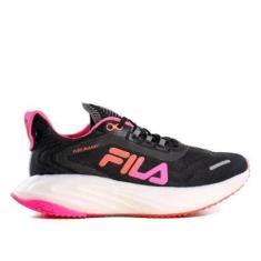 Tênis Feminino Float Maxxi Preto Rosa-Feminino