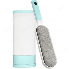 Escova Removedora Tira Pelos Pet Round Roupa Sofá Cães Gatos