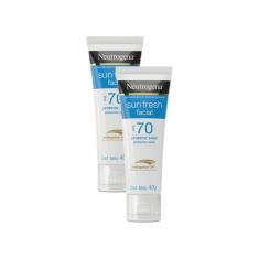 Kit 2 Protetor Solar Neutrogena Sun Fresh Facial FPS 70 40g	