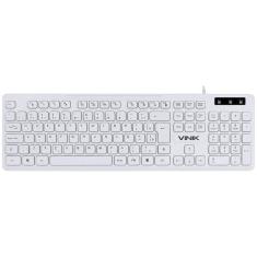 Teclado Chocolate Branco Slim Multimidia 1.8 Metros Usb - T