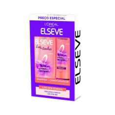 Kit Shampoo Elseve 375ml + Condicionador Liso Sonhos 170ml