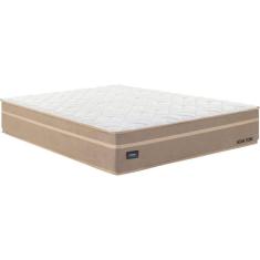 Colchão Casal Molas Ensacadas 138x188x32cm New York Mannes Branco/Bege