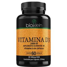 BioKlein Vitamina D3 2000 Ui - 60 Cápsulas - Bioklein Bioklein