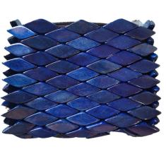 Bolsa de Madeira, tipo Carteira, Porta-Moedas, Azul
