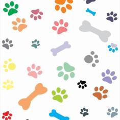 Papel De Parede Adesivo Lavável Rastros De Cães 18m - Colaí