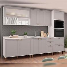 Cozinha Modulada Cristal 310 cm Conjunto Clássico Provençal - GenialFl
