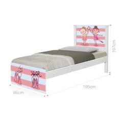 Cama Solteiro Bailarinas - Mais de Casa