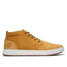 Tênis Couro Cano Alto Timberland Davis Square MID Masculino, Caramelo,
