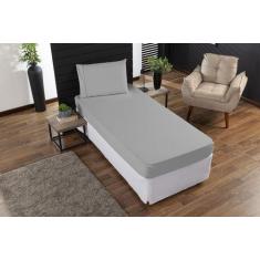 Jogo de lençol Solteiro 400 fios 3pç ponto palito - SAFIRA ENXOVAIS, C